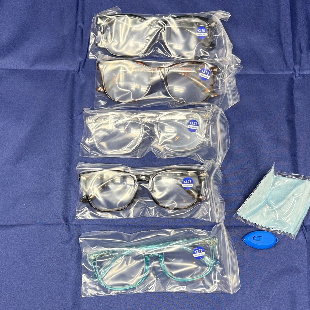 Set of five Blue Light Filter Glasses